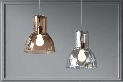 现代玻璃吊灯3D模型下载